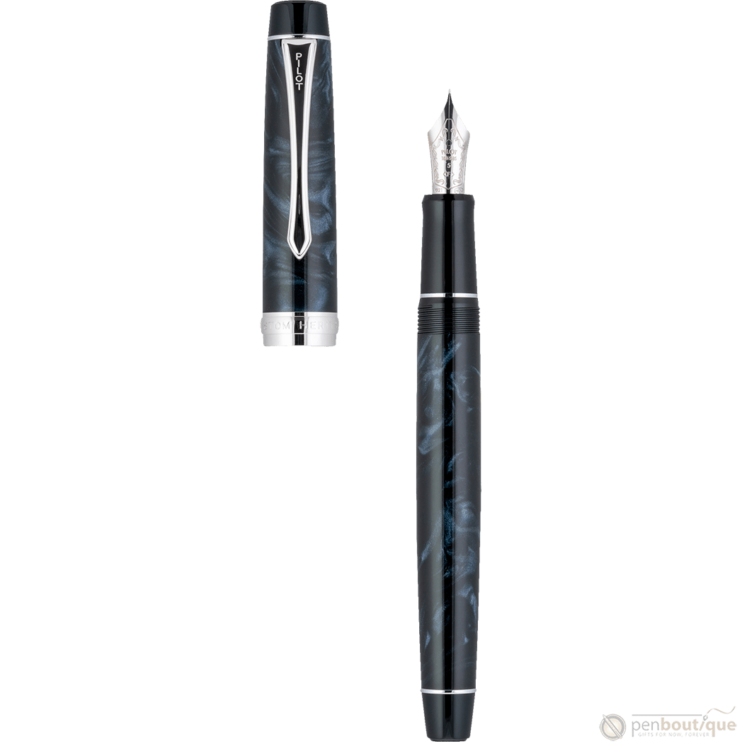 Pilot Custom Heritage SE Fountain Pen - Marble Black - Pen Boutique Ltd