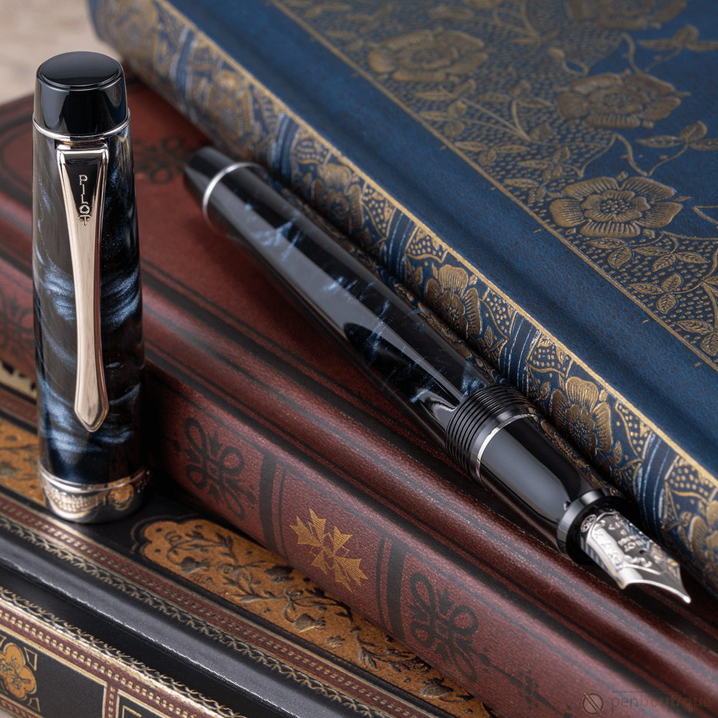 Pilot Custom Heritage SE Fountain Pen - Marble Black - Pen Boutique Ltd