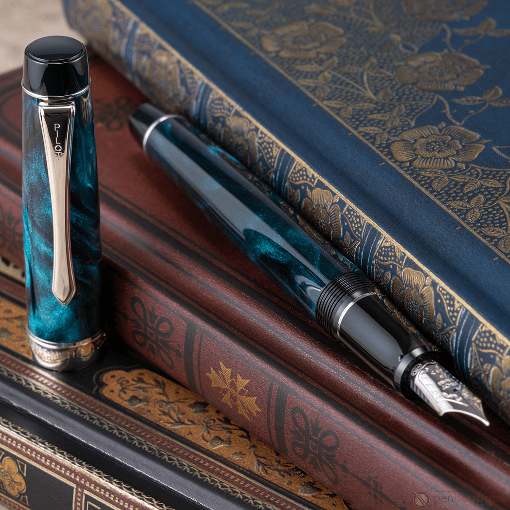 Pilot Custom Heritage SE Fountain Pen - Marble Green - Pen Boutique Ltd