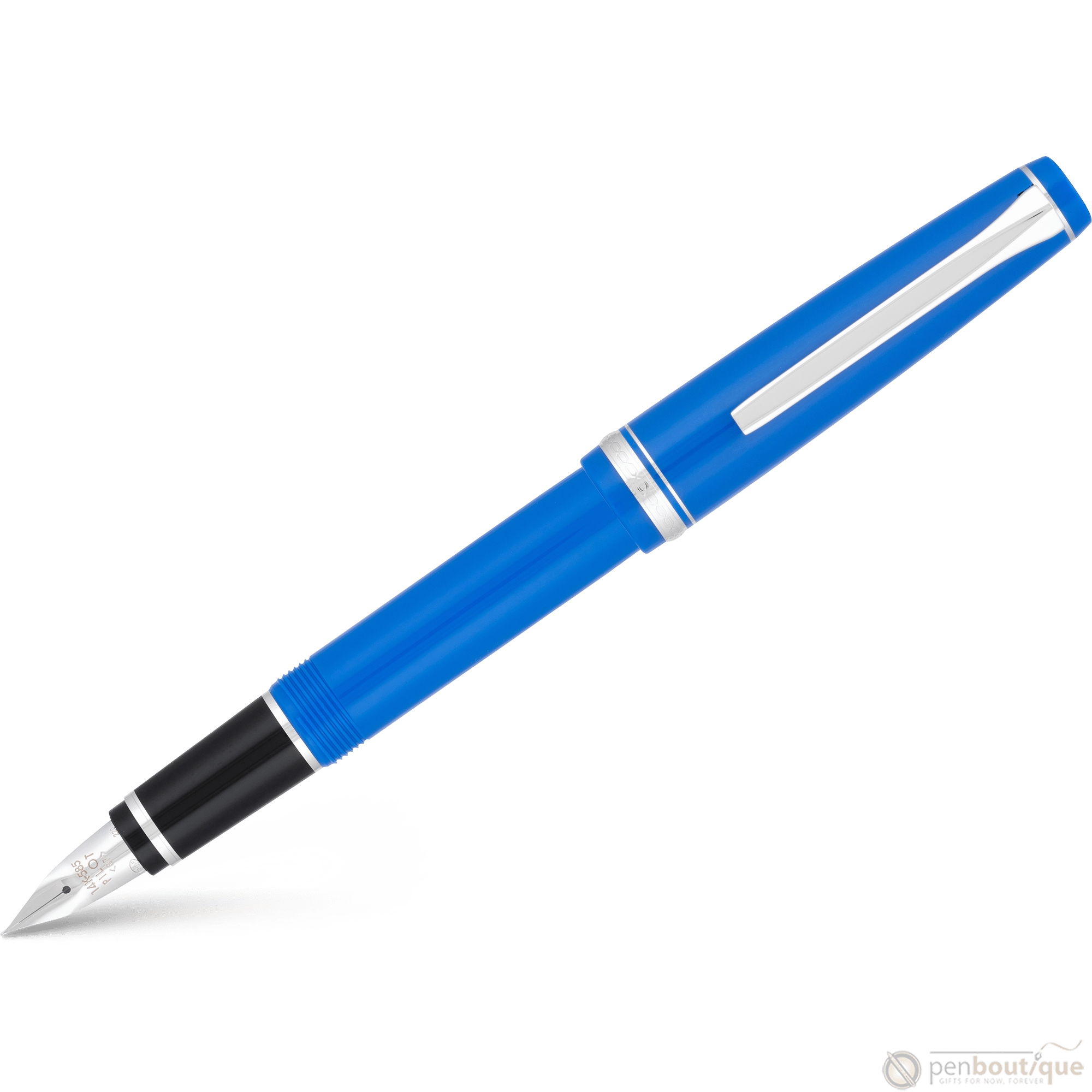 Pilot Falcon Fountain Pen - Marine Blue - Rhodium Trim - Pen Boutique Ltd