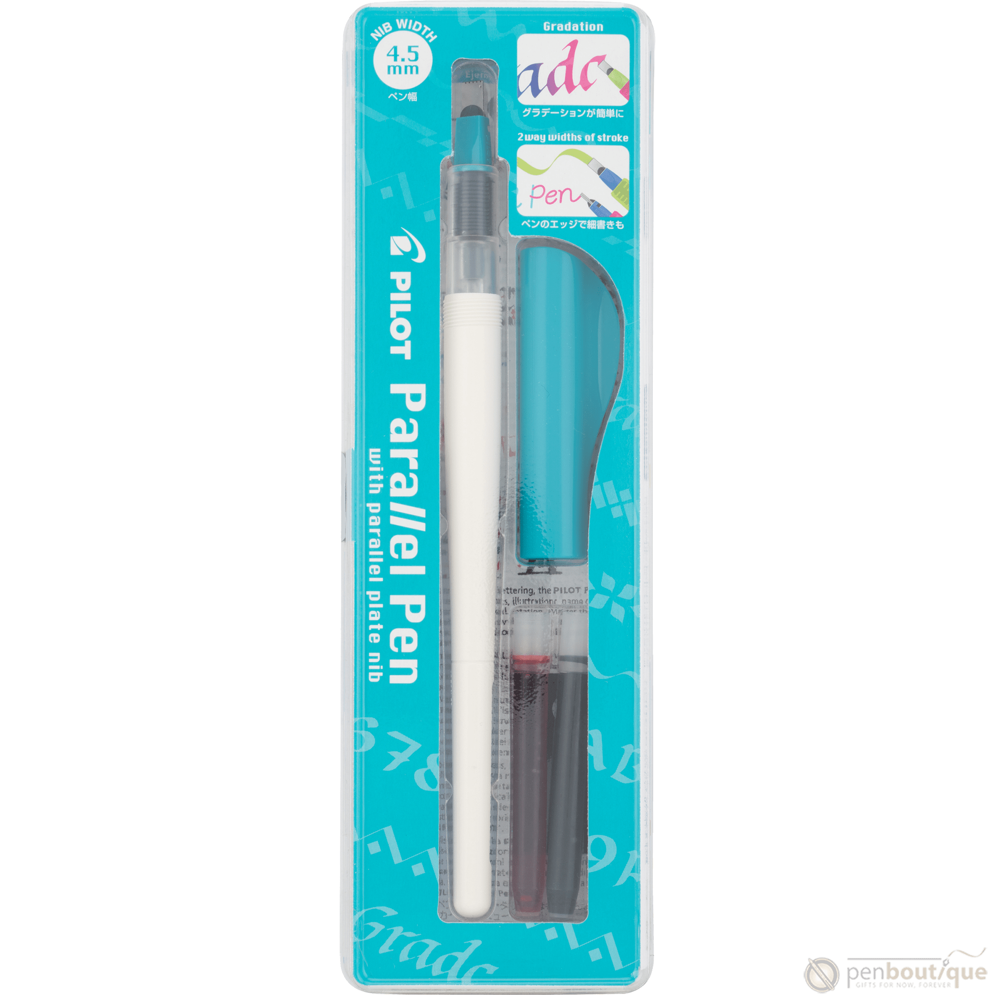 Pilot Parallel Fountain Pen - Turquoise - 4.5 mm - Pen Boutique Ltd