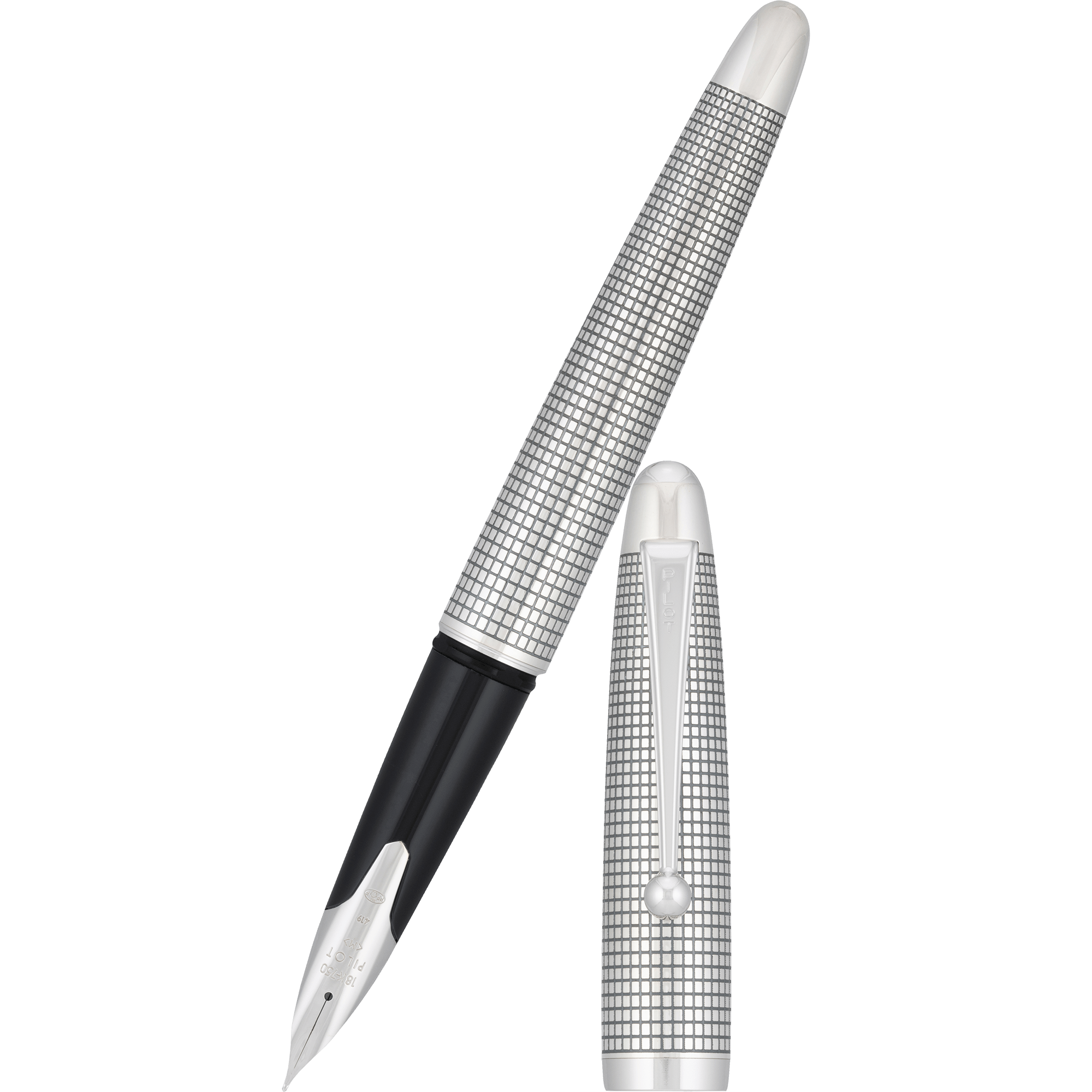 Pilot Sterling Silver Fountain Pen - Silvern Koushi - Pen Boutique Ltd