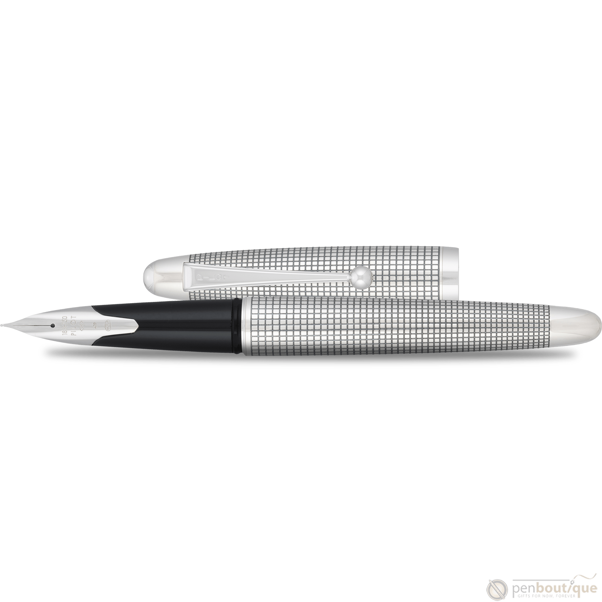 Pilot Sterling Silver Fountain Pen - Silvern Koushi - Pen Boutique Ltd