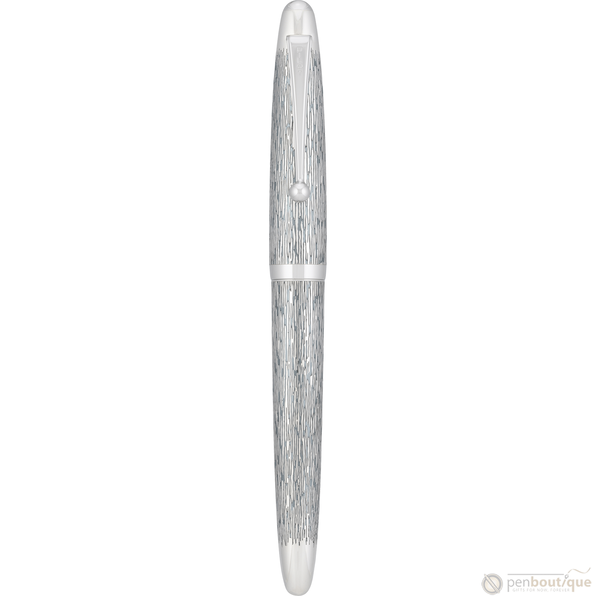 Pilot Sterling Silver Fountain Pen - Silvern Tsumugi - Pen Boutique Ltd