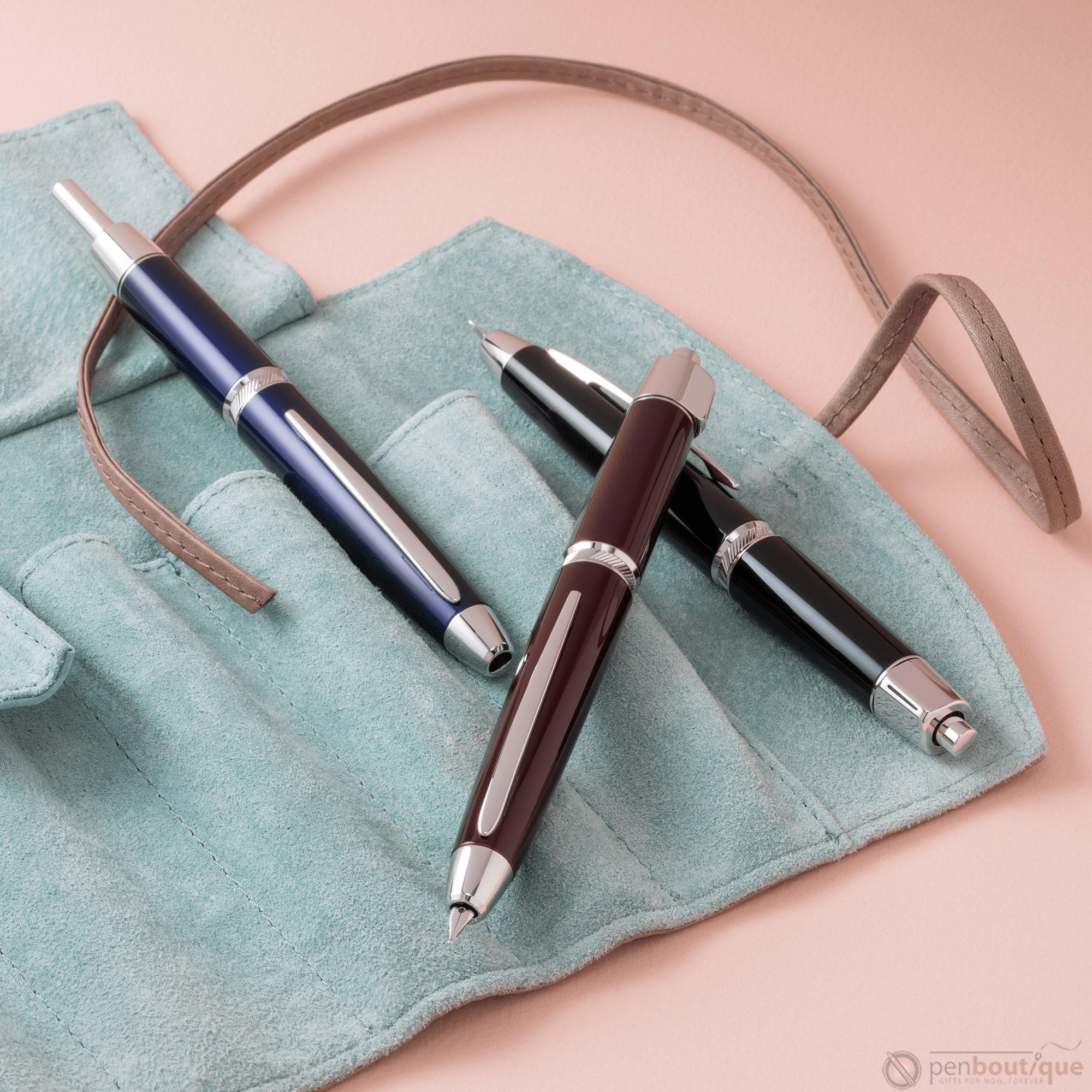 Pilot Vanishing Point LS Fountain Pen - Black - Rhodium Trim - Pen Boutique Ltd