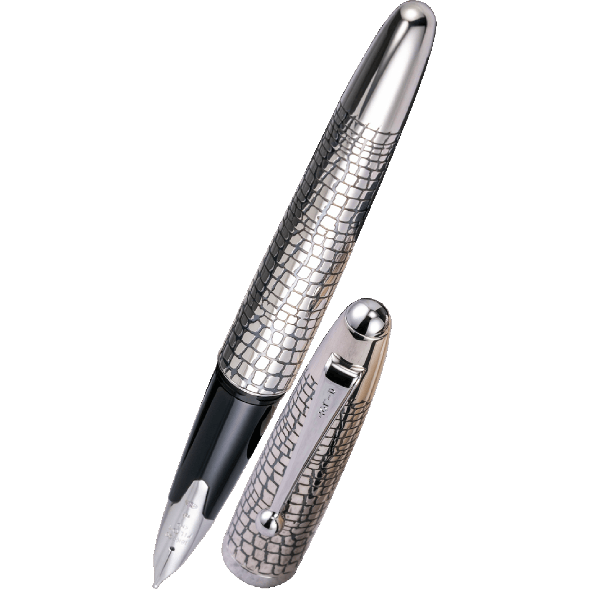 Pilot Sterling Silver Fountain Pen - Silvern Ishidatami - Pen Boutique Ltd