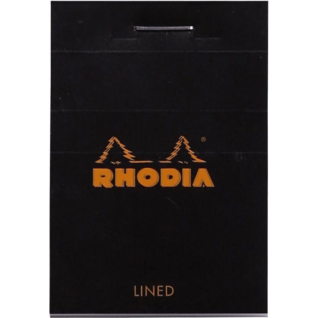 Rhodia N° 10 Pad - Black - Lined - Pen Boutique Ltd