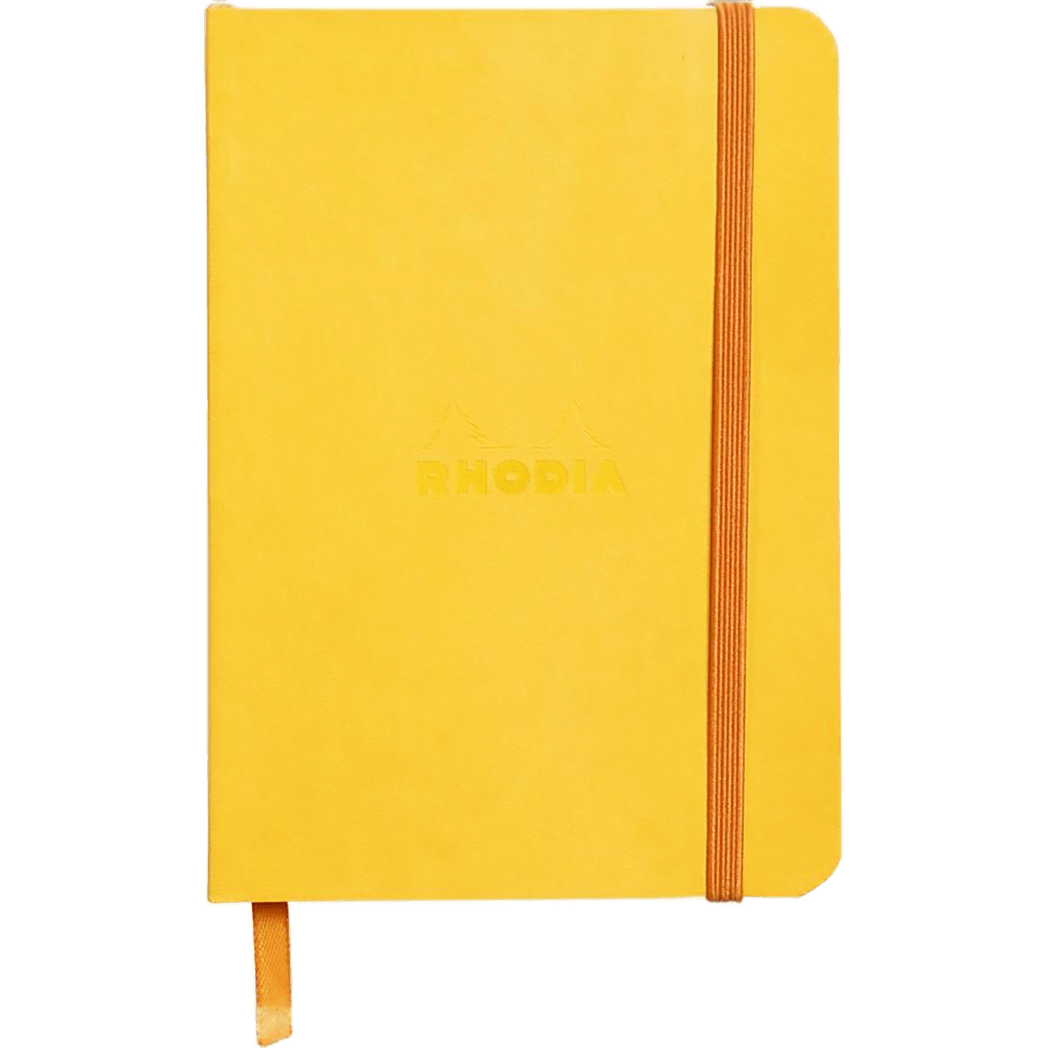 Rhodia Rhodiarama Lined Yellow A6 Notebooks - Pen Boutique Ltd