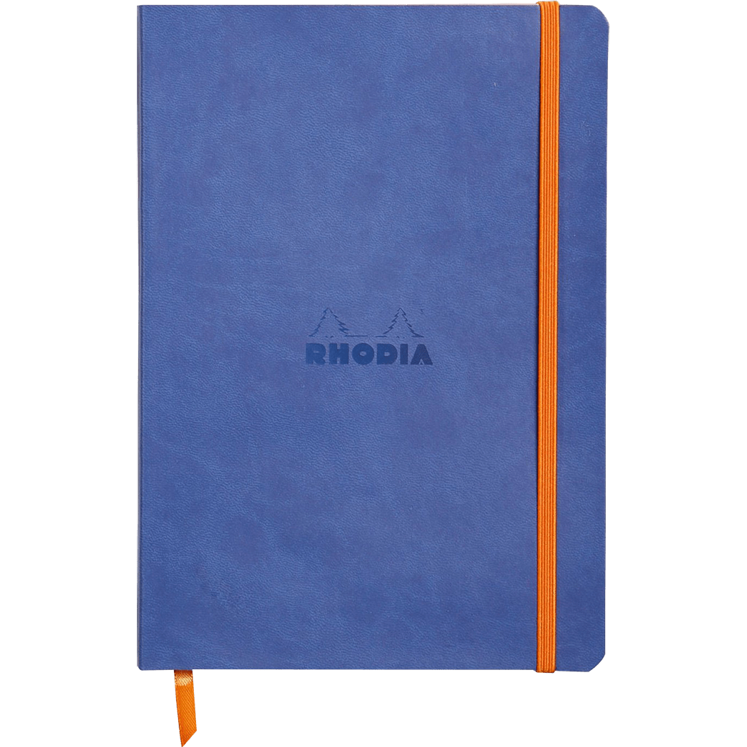 Rhodia Rhodiarama Notebook Sapphire Lined A5 size - 6"x8.25" - Pen Boutique Ltd