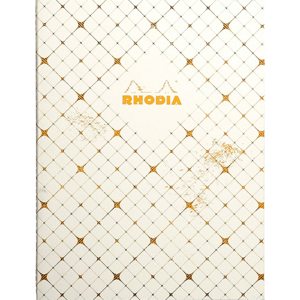 Rhodia Heritage Book Block Notebook - Checkered Lined - Limited Edition (9.75" x 7.5") - Pen Boutique Ltd