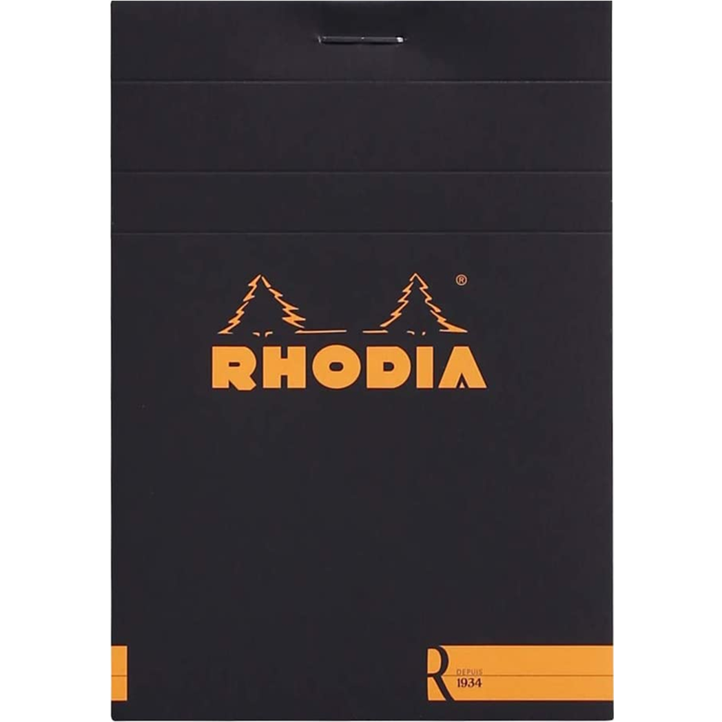 Rhodia Premium R Notepads - Black - Lined - Pen Boutique Ltd