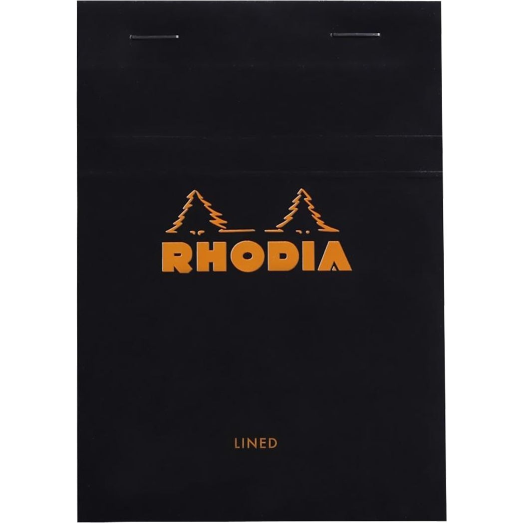 Rhodia N° 13 Pad - Black - Lined - Pen Boutique Ltd