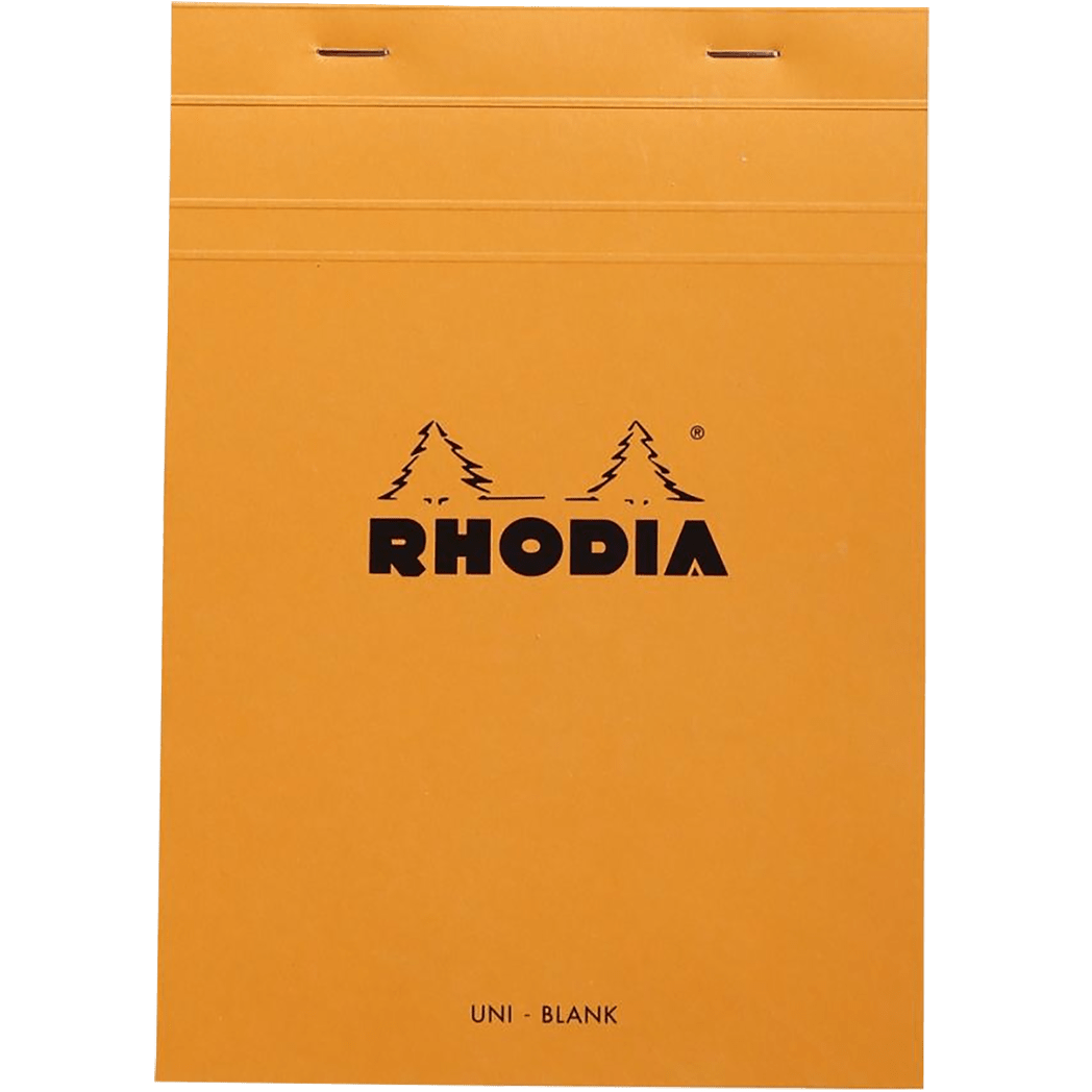 Rhodia N°16 Staplebound Pad - Orange - Blank - Pen Boutique Ltd