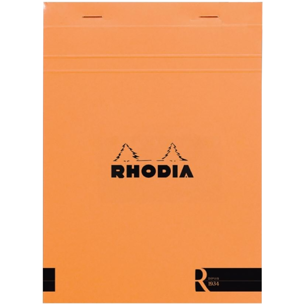 Rhodia Soft Cover Stapled Notepad Orange The "R" 6 X 8-Pen Boutique Ltd