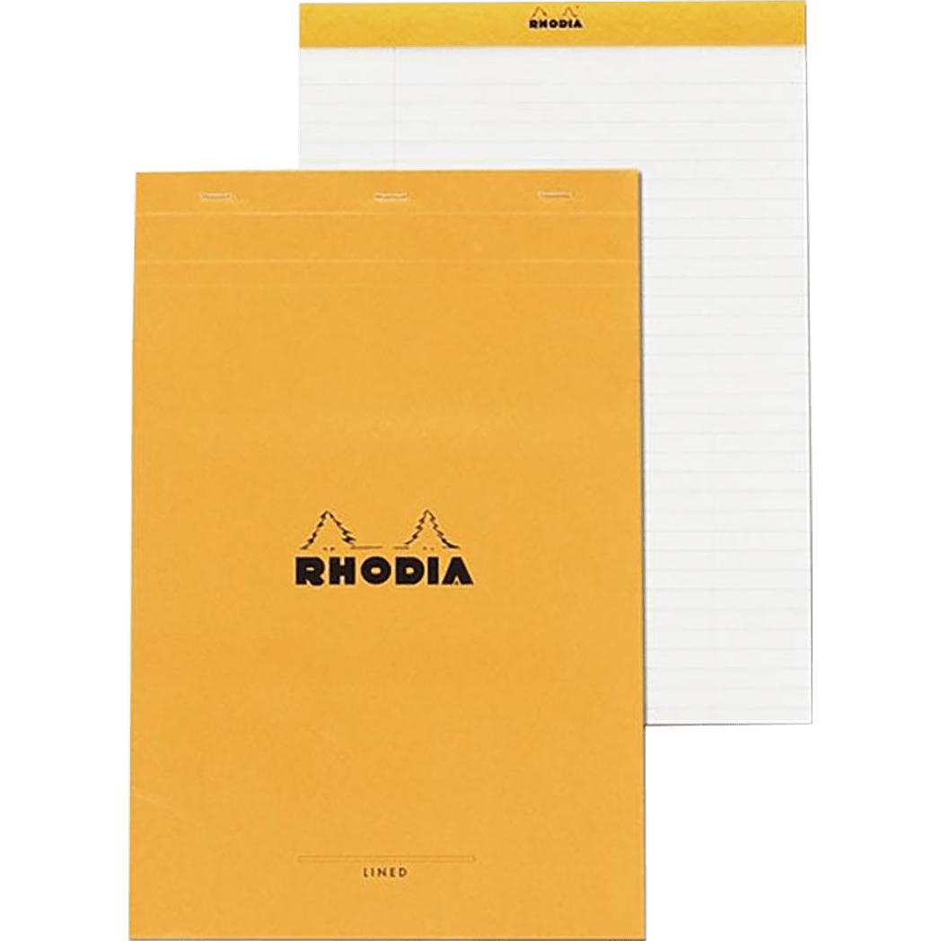 Rhodia N°16 Staplebound Pad - Orange - Lined w/margin - Pen Boutique Ltd