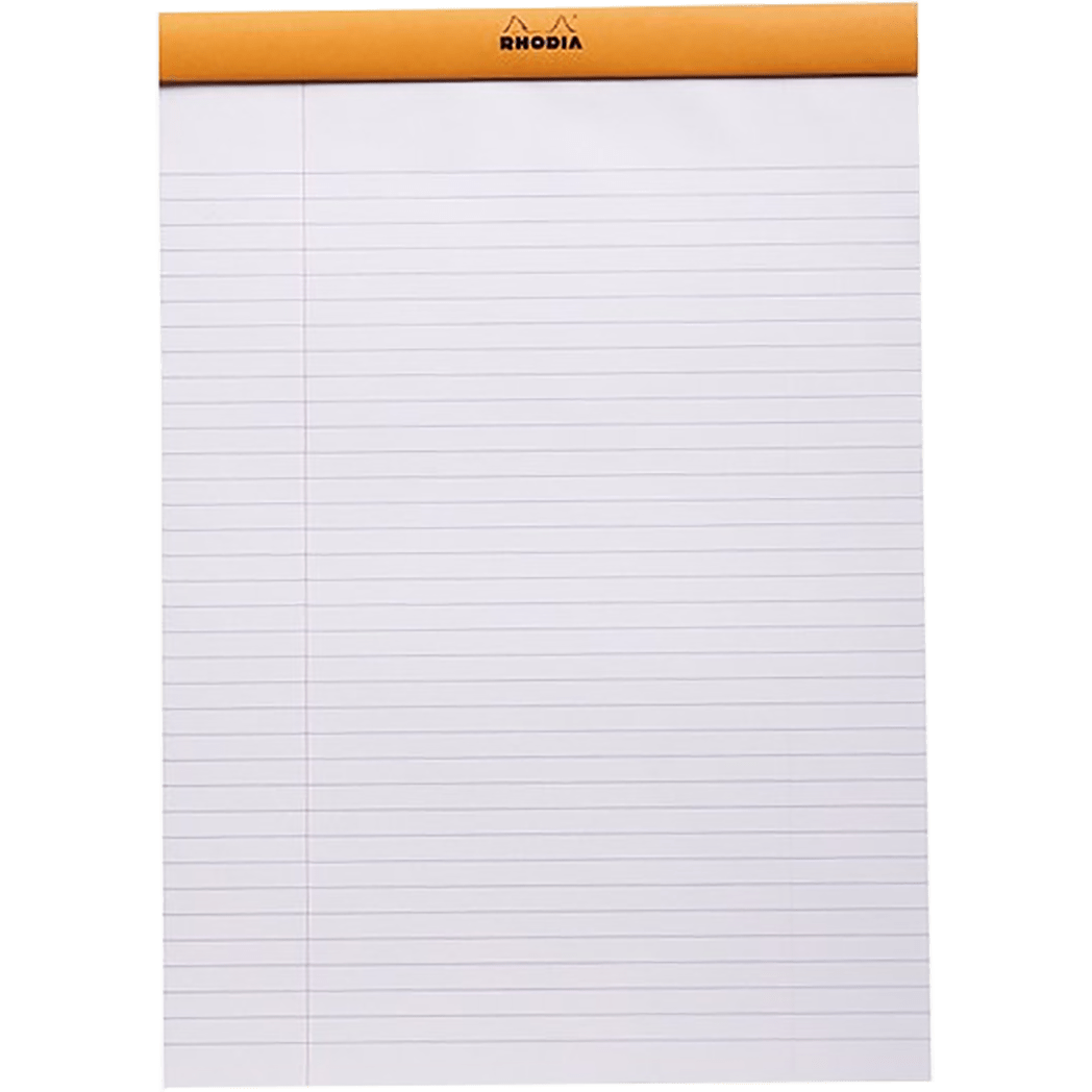 Rhodia Ruled A4 ORG 8-1/4 X 11-3/4 Notepads - Pen Boutique Ltd