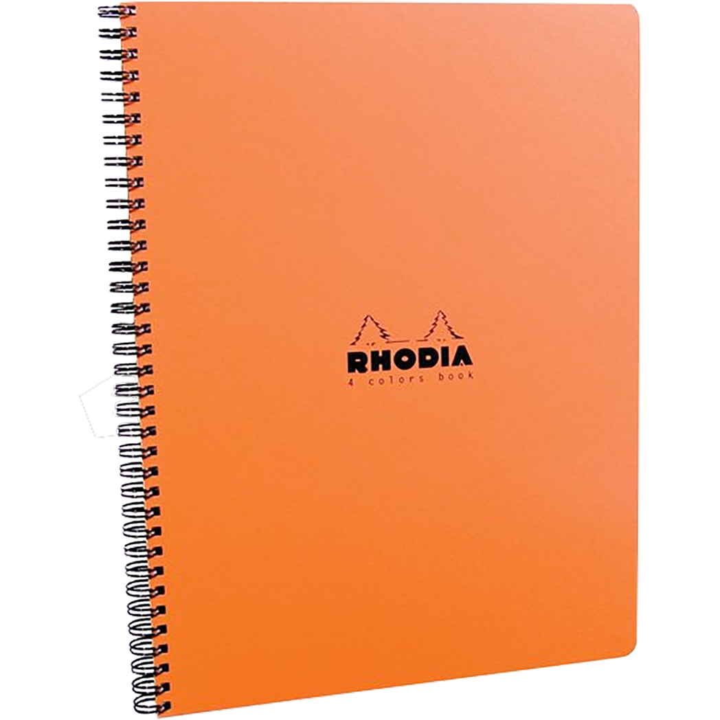 Rhodia Wirebound Orange 4 Color Book 9 x 11 3/4 - Pen Boutique Ltd