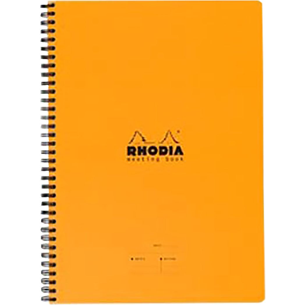 Rhodia Orange Meeting Book Large 9 x 11 3/4 - Pen Boutique Ltd