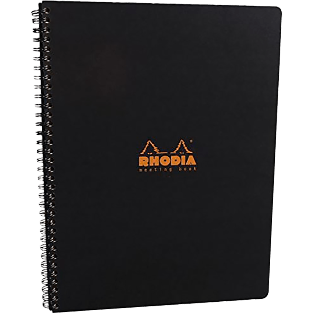 Rhodia Black Meeting Book Large 9 x 11 3/4 - Pen Boutique Ltd