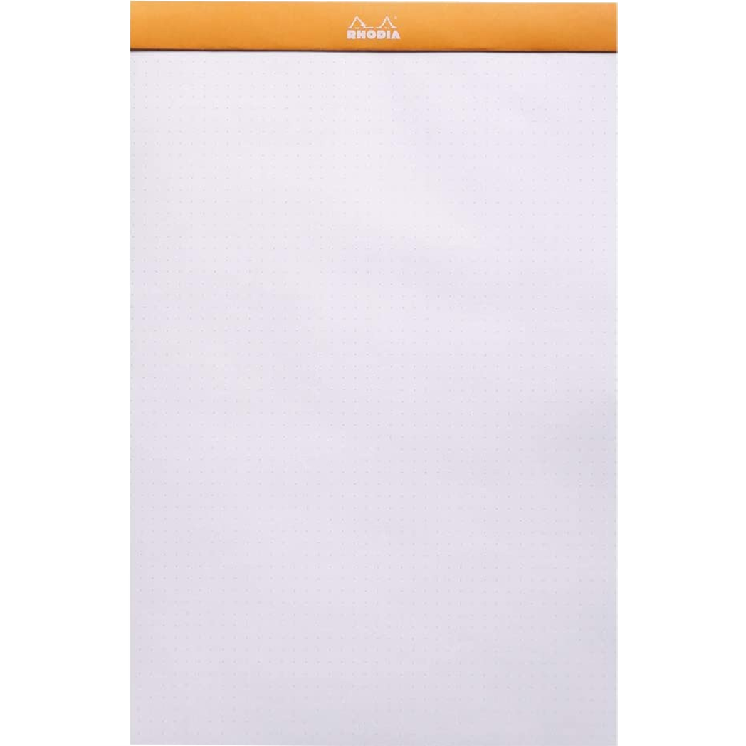 Rhodia Dot.Pad Rhodia Orange 80Sh Stapled 80G 8-1/4X12-1/2 | Matrice Points 5Mm - Pen Boutique Ltd
