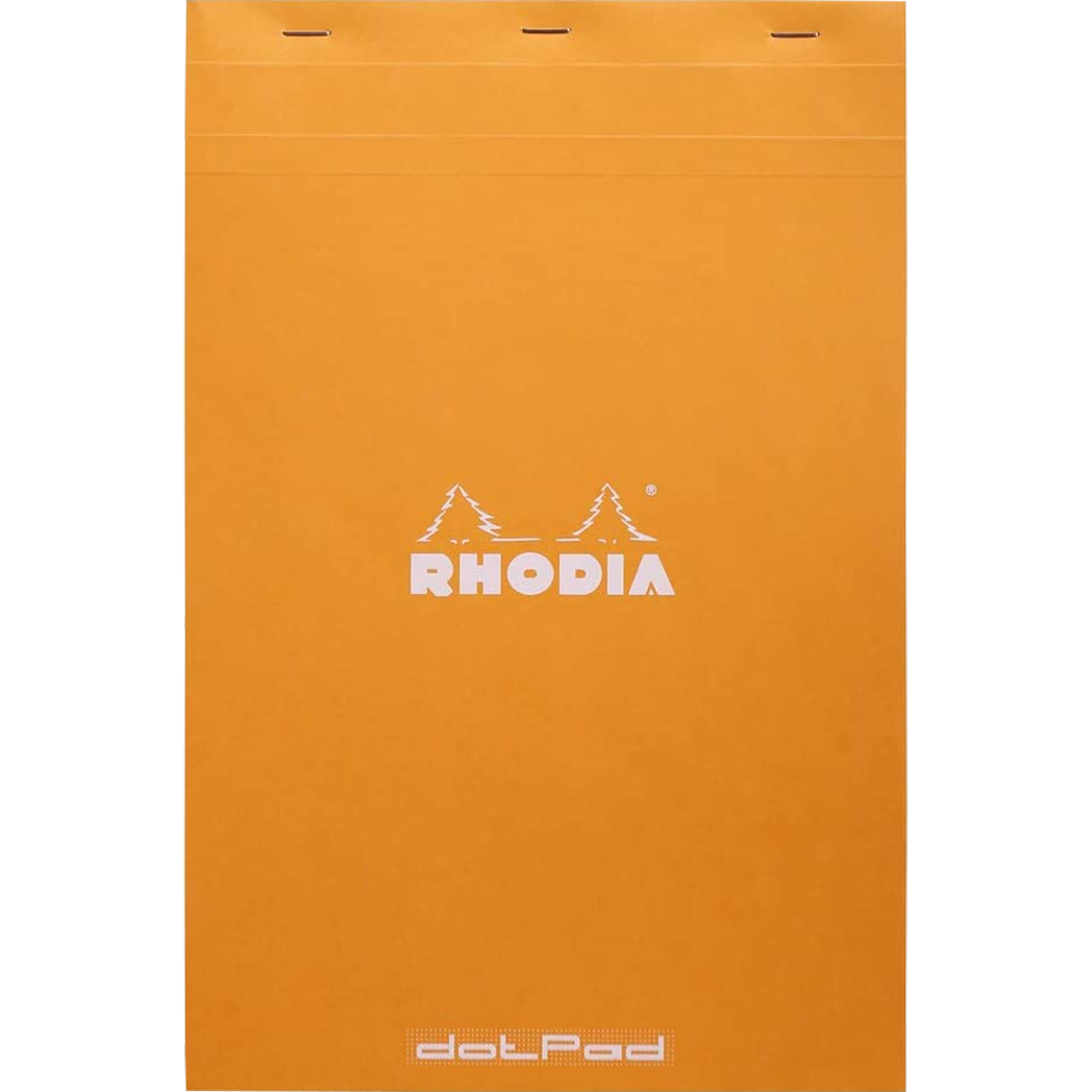 Rhodia Dot.Pad Rhodia Orange 80Sh Stapled 80G 8-1/4X12-1/2 | Matrice Points 5Mm - Pen Boutique Ltd