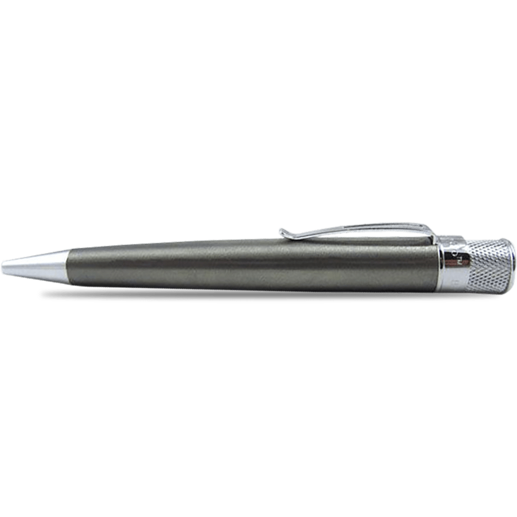 Retro 51 Tornado Natural Titanium Big Shot w/ Chrome Accents Rollerball Pen - Pen Boutique Ltd