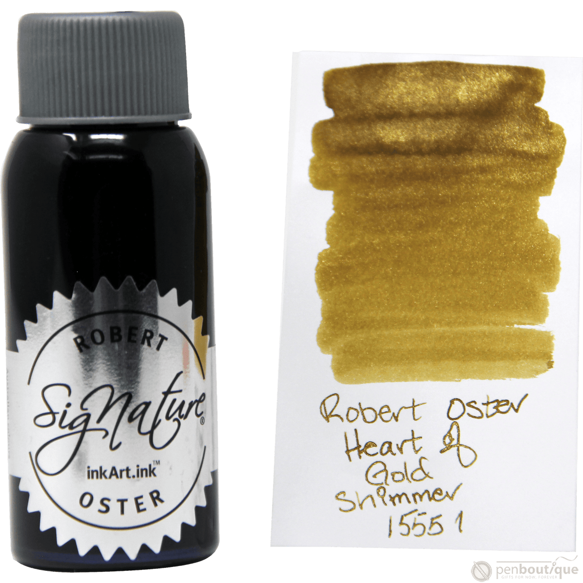 Robert Oster Shake'N'Shimmy Ink Bottle - Heart of Gold - 50ml - Pen Boutique Ltd