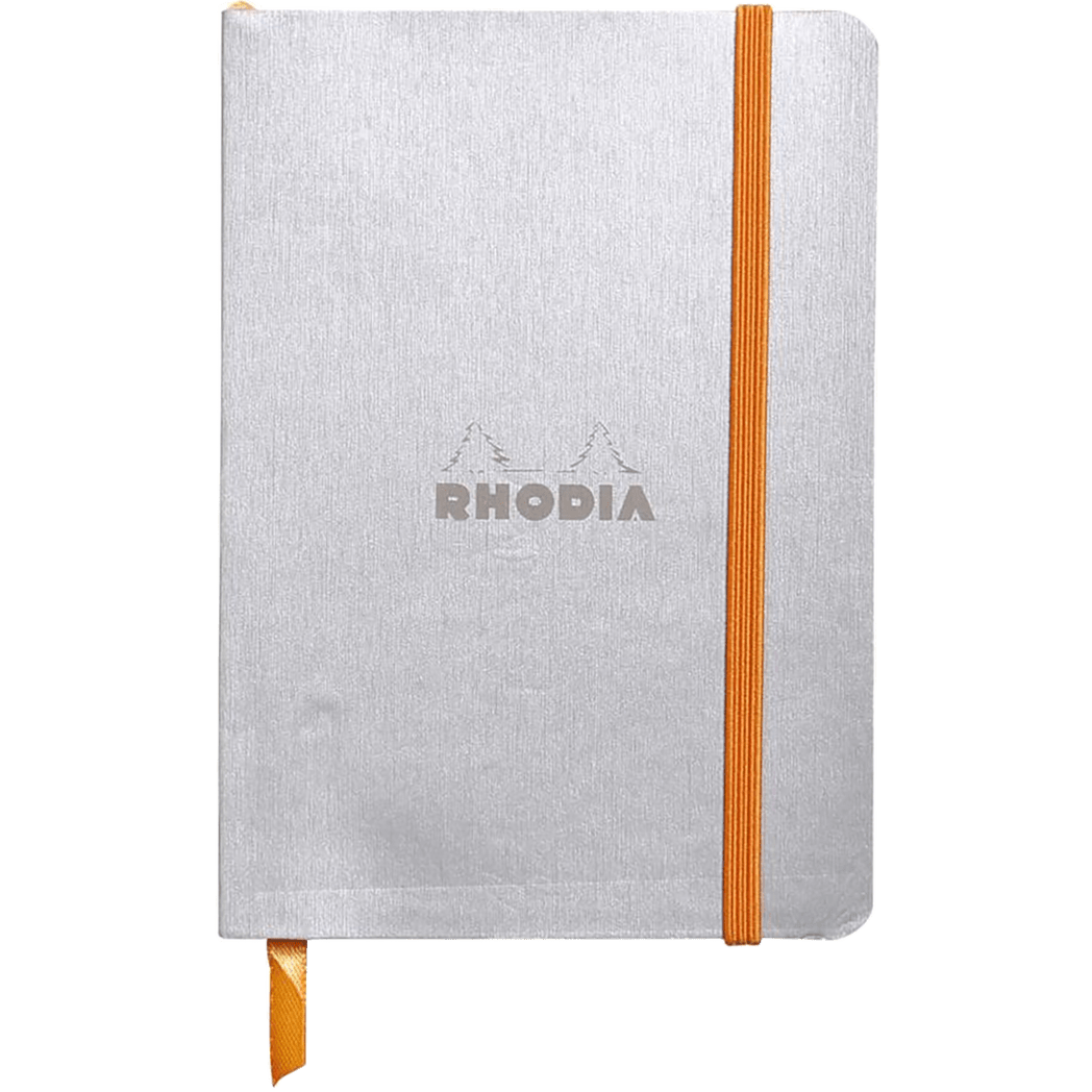 Rhodia Rhodiarama Lined Silver A6 Notebooks - Pen Boutique Ltd