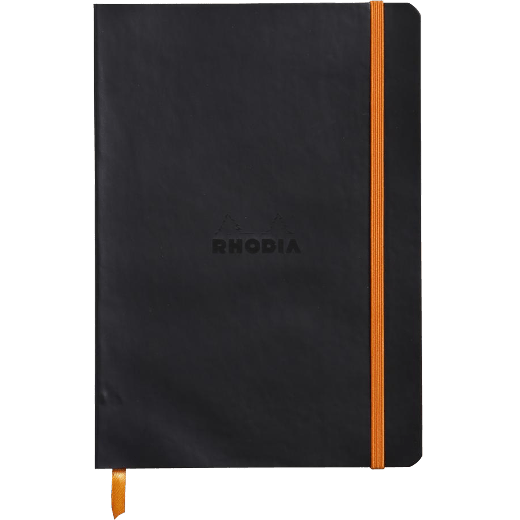 Rhodia Rhodiarama Notebook Black Dot Grid A5 size - 6x8.25" - Pen Boutique Ltd