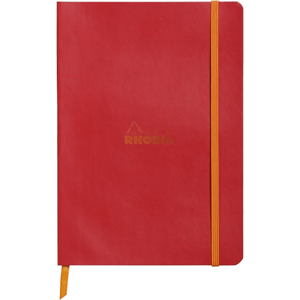 Rhodia Rhodiarama Notebook Poppy Dot Grid A5 size - 6x8.25" - Pen Boutique Ltd