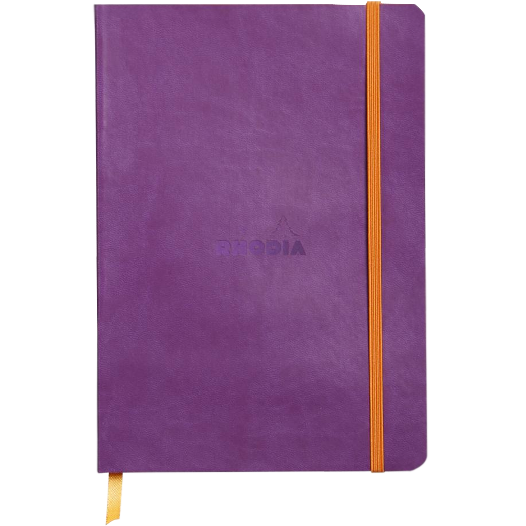 Rhodia Rhodiarama Notebook Purple Dot Grid A5 size - 6x8.25"-Pen Boutique Ltd