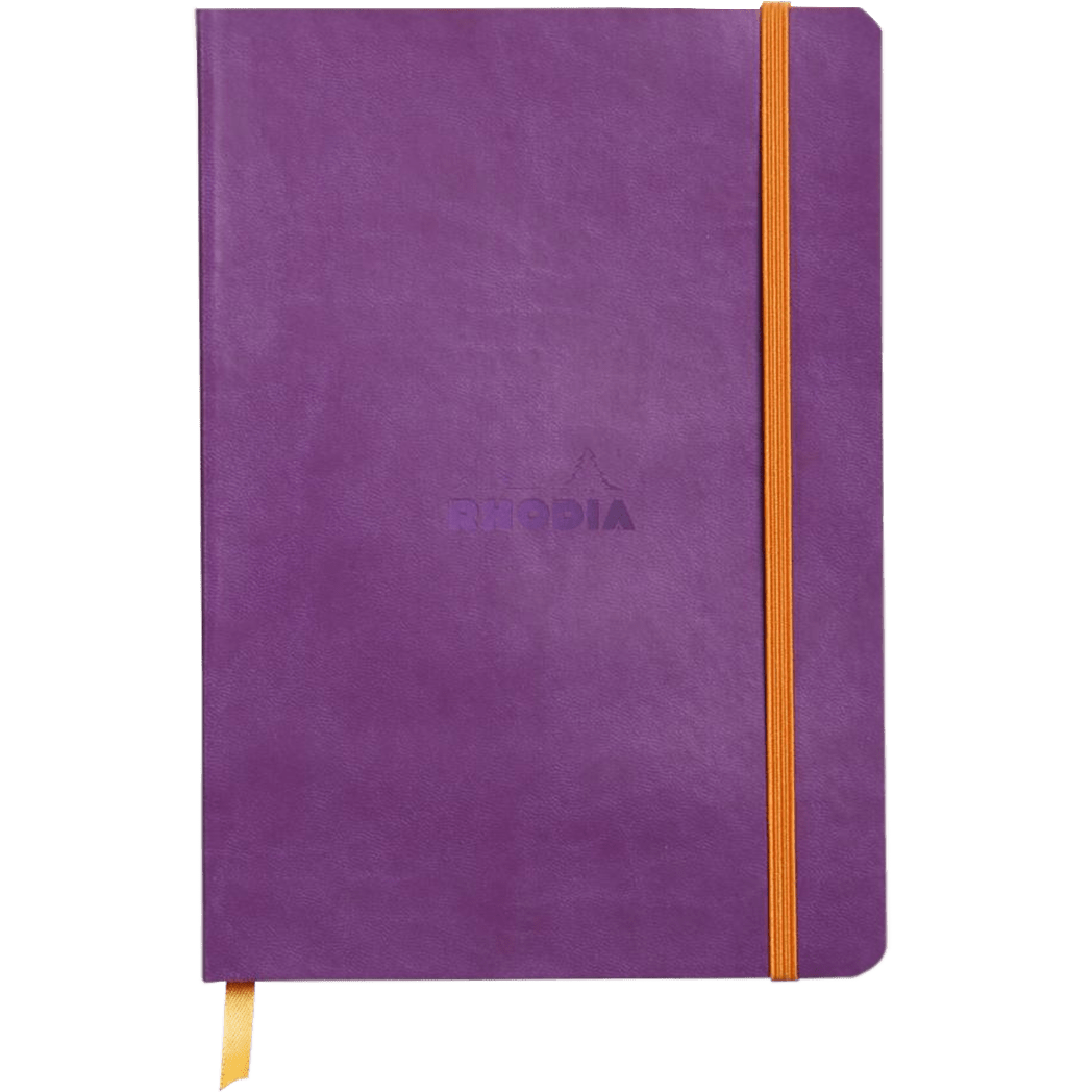 Rhodia Rhodiarama Notebook Purple Dot Grid A5 size - 6x8.25" - Pen Boutique Ltd