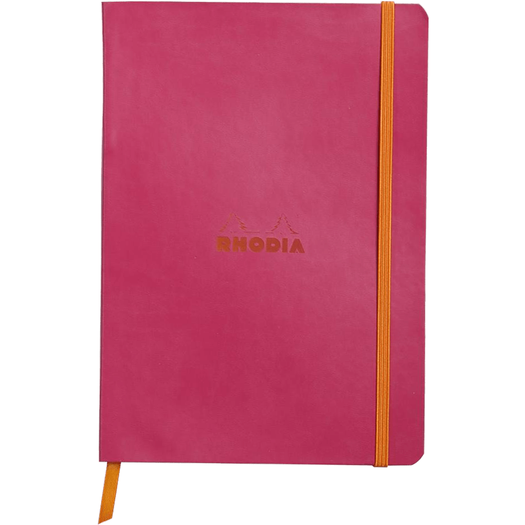Rhodia Rhodiarama Notebook Raspberry Dot Grid A5 size - 6x8.25" - Pen Boutique Ltd