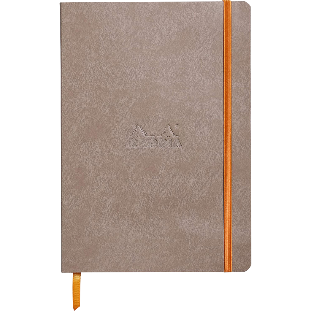 Rhodia Rhodiarama Notebook Taupe Dot Grid A5 size - 6x8.25"-Pen Boutique Ltd