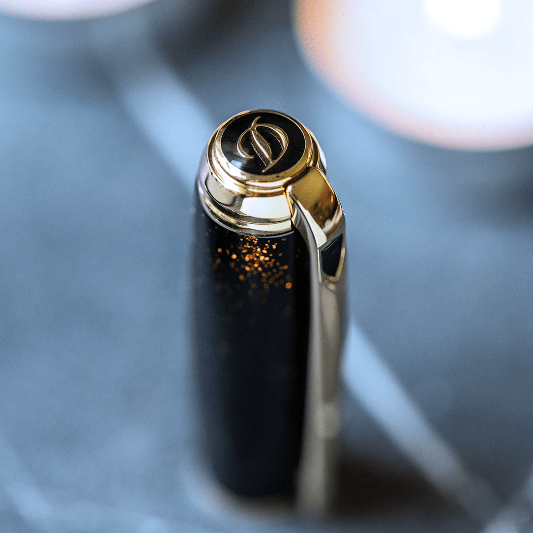 S T Dupont Line D Fountain Pen - Gold Dust - Large (US Exclusive Edition) - Pen Boutique Ltd