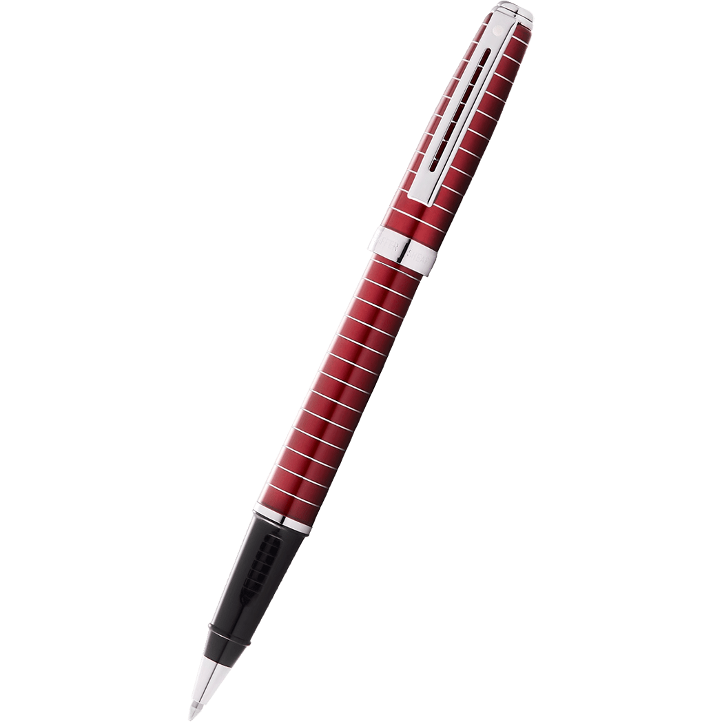 Sheaffer Prelude Rollerball Pen - Merlot Red - Chrome Trim - Pen Boutique Ltd