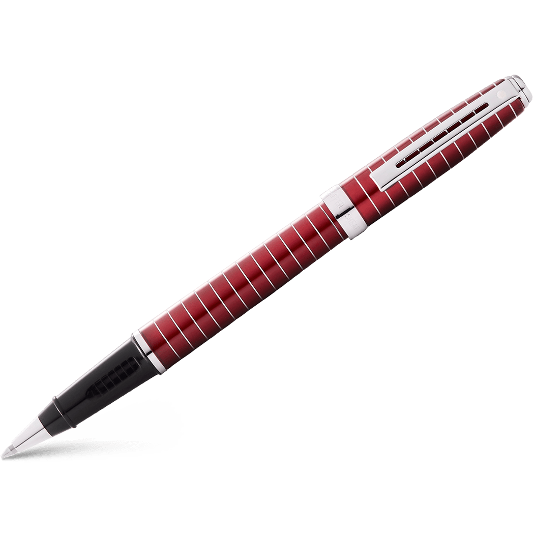 Sheaffer Prelude Rollerball Pen - Merlot Red - Chrome Trim - Pen Boutique Ltd