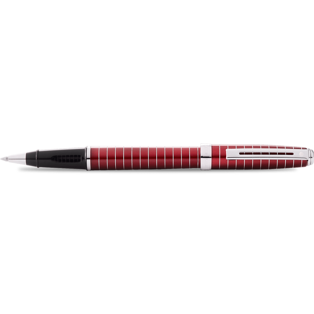 Sheaffer Prelude Rollerball Pen - Merlot Red - Chrome Trim - Pen Boutique Ltd