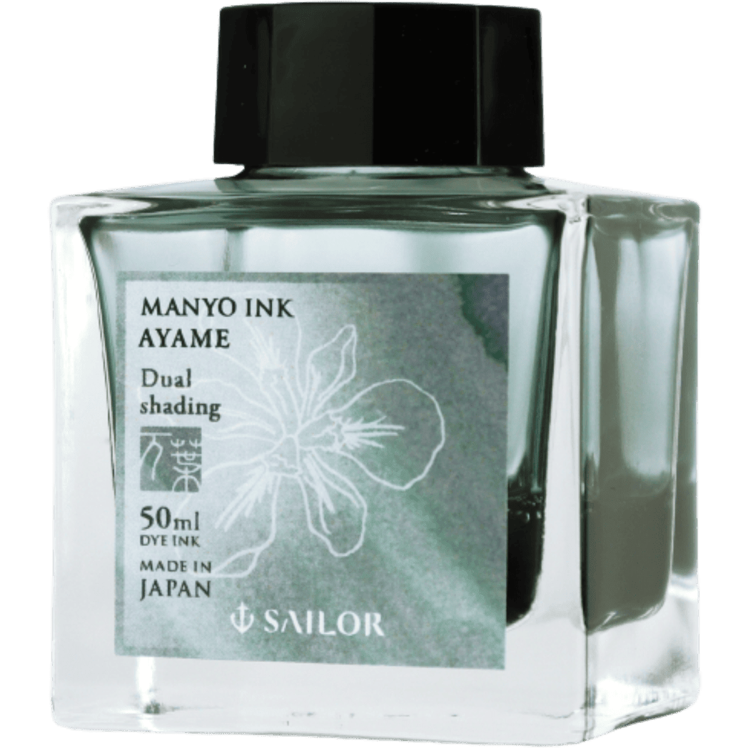 Sailor Manyo Ink Bottle - Ayame (Gray - Green) - 50ml - Pen Boutique Ltd