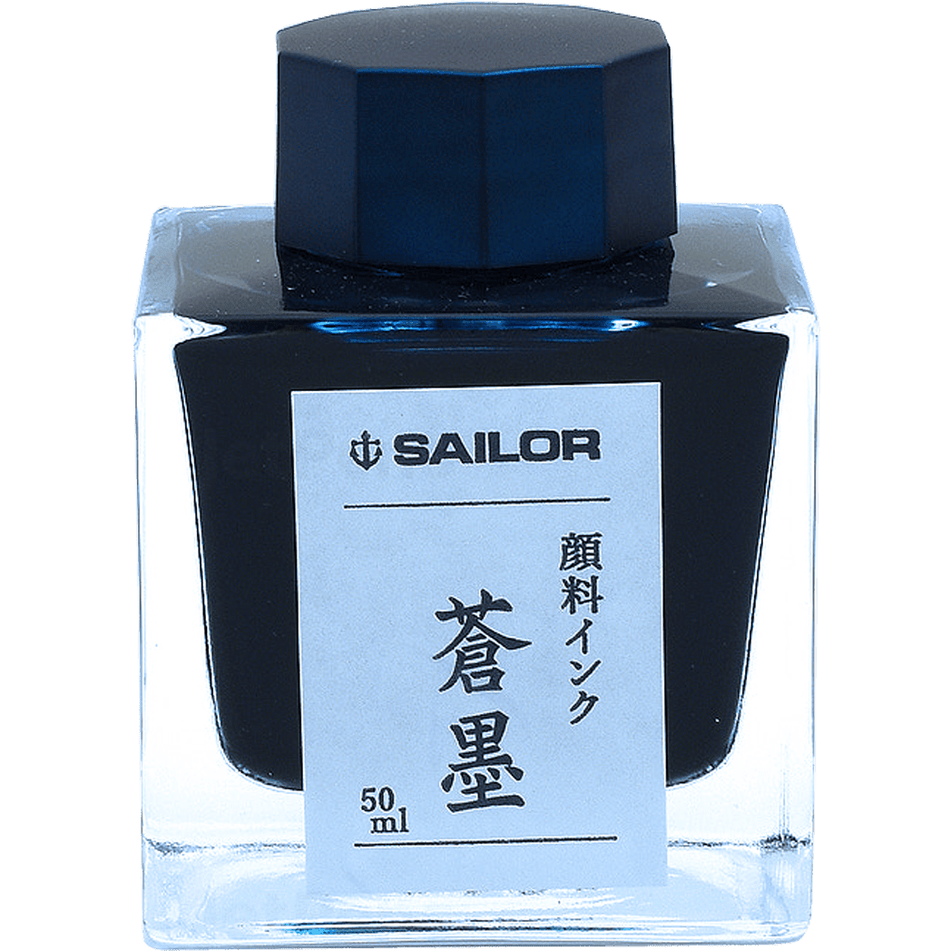 Sailor Pigmented Souboku Bottle Ink - Deep Blue - 50ml - Pen Boutique Ltd