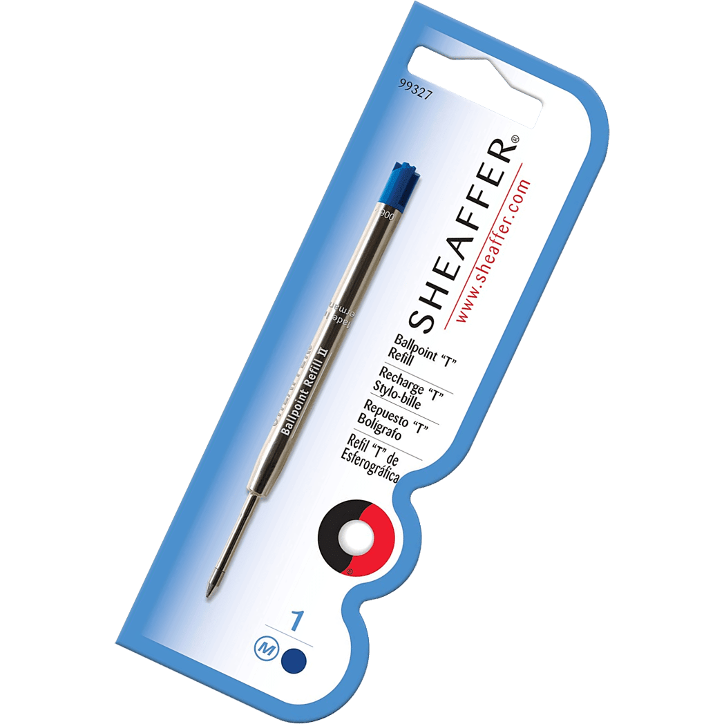 Sheaffer T - Style (Parker Style) Ballpoint Refill - Blue - Pen Boutique Ltd