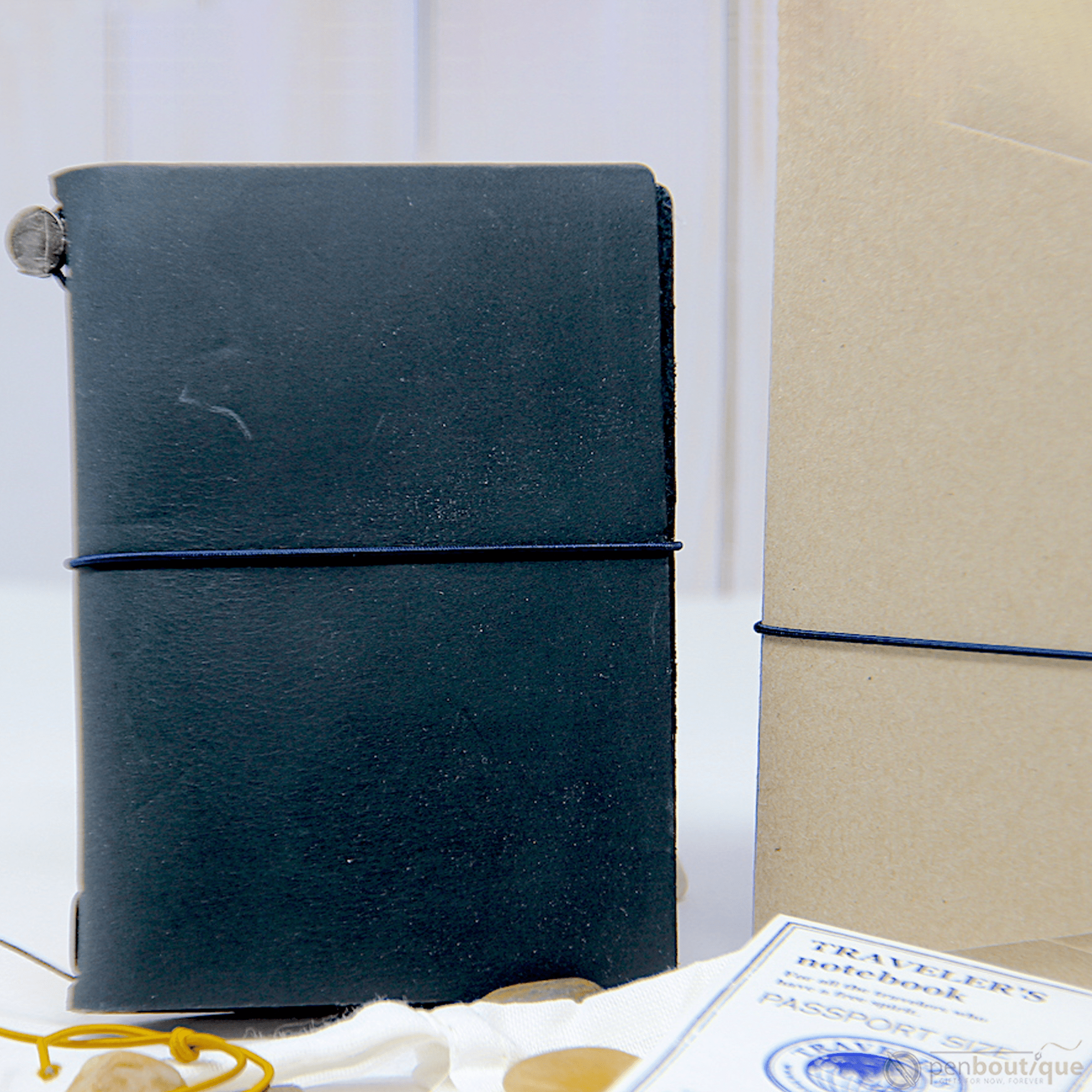 Traveler's Notebook - Blue - Passport Size - Pen Boutique Ltd