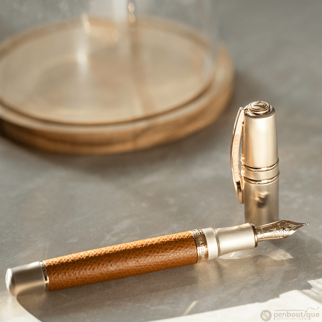 Visconti Homo Sapiens Fountain Pen - Dual Touch - Cognac (Oversize) - Pen Boutique Ltd