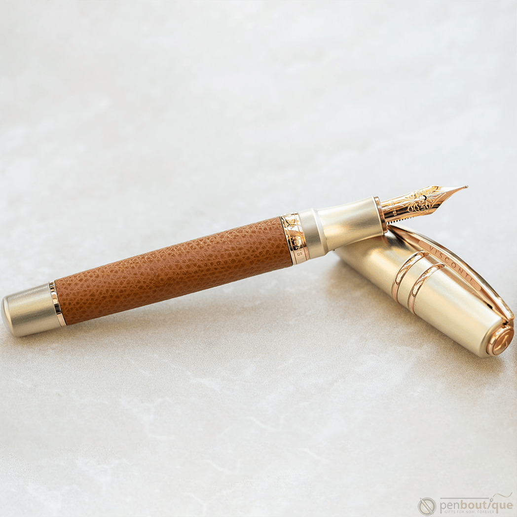 Visconti Homo Sapiens Fountain Pen - Dual Touch - Cognac (Oversize) - Pen Boutique Ltd