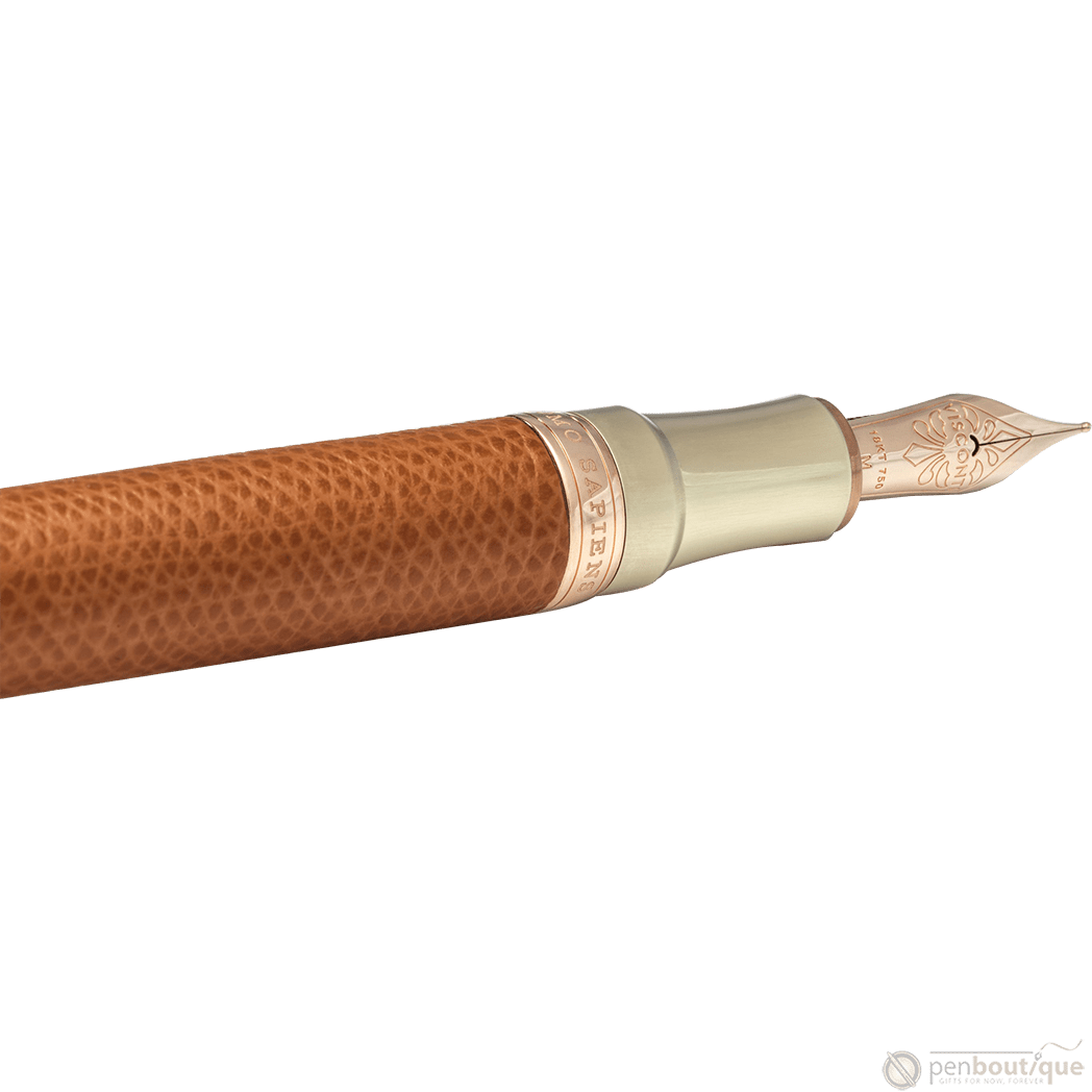 Visconti Homo Sapiens Fountain Pen - Dual Touch - Cognac (Oversize) - Pen Boutique Ltd