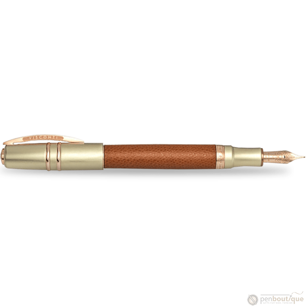 Visconti Homo Sapiens Fountain Pen - Dual Touch - Cognac (Oversize) - Pen Boutique Ltd