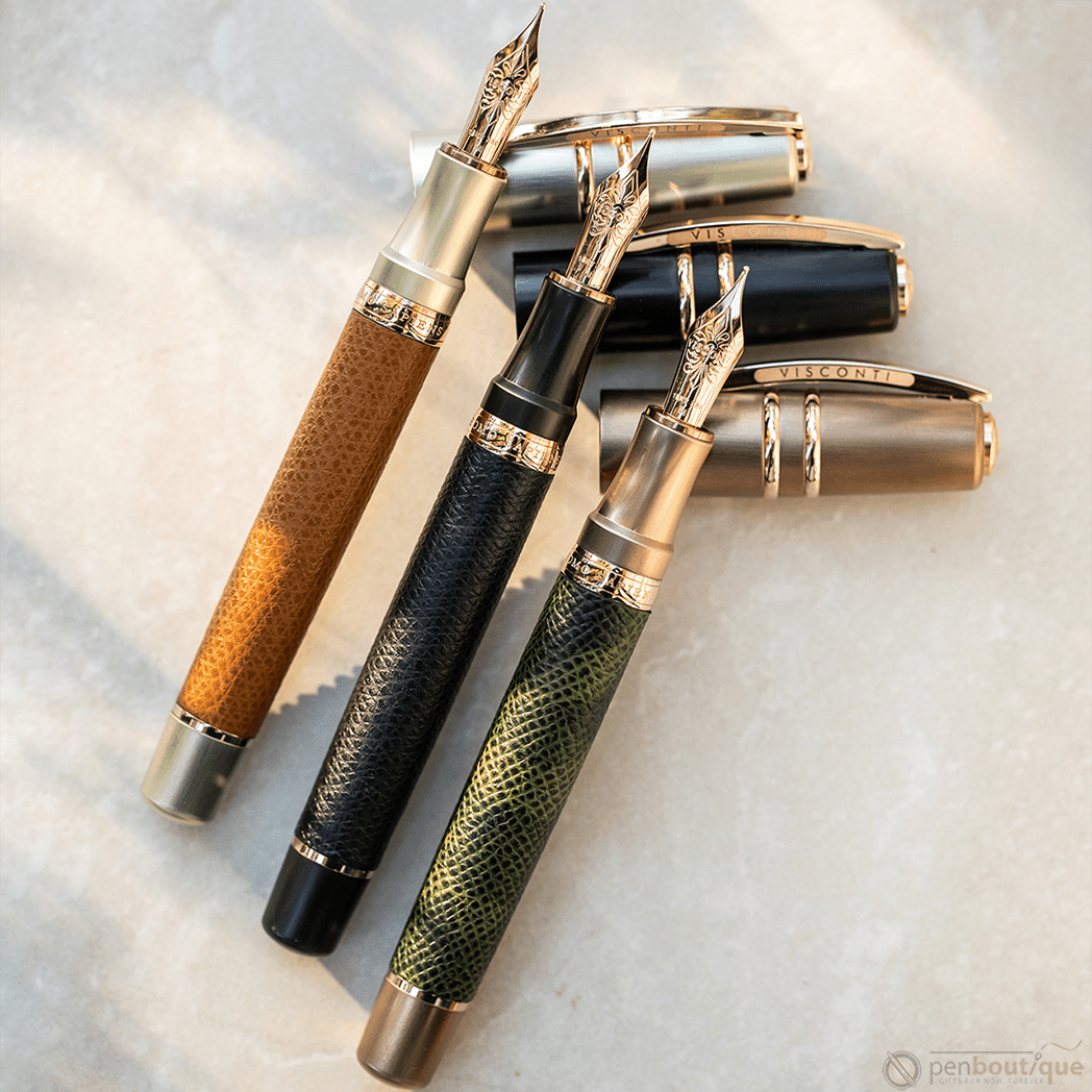 Visconti Homo Sapiens Fountain Pen - Dual Touch - Cognac (Oversize) - Pen Boutique Ltd