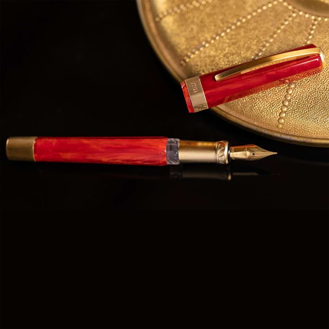 Visconti Opera Gold Fountain Pen - Red - Pen Boutique Ltd