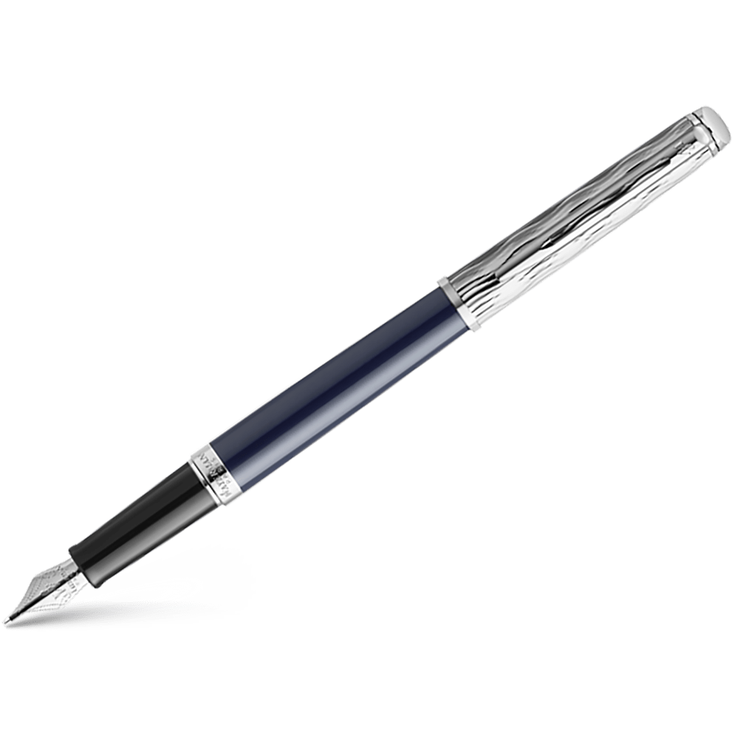 Waterman Hemisphere L'Essence du Bleu Fountain Pen - Metal & Blue - Pen Boutique Ltd