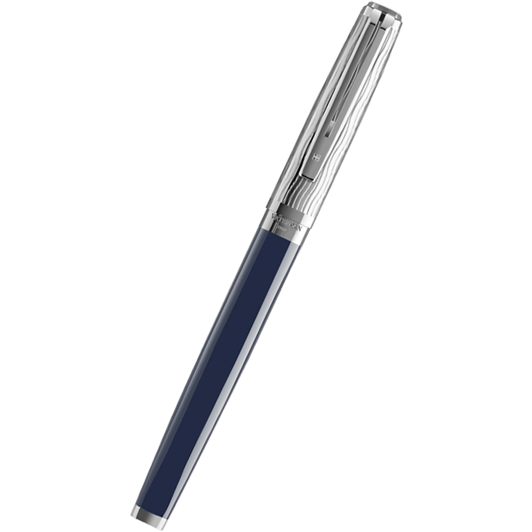 Waterman Exception L'Essence du Bleu Fountain Pen - Metal & Blue - Pen Boutique Ltd